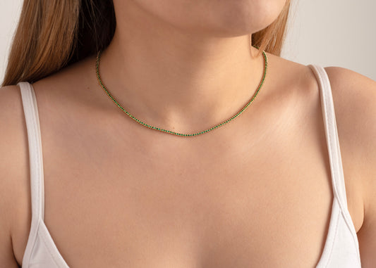 Emerald Tennis Bracelet & Necklace